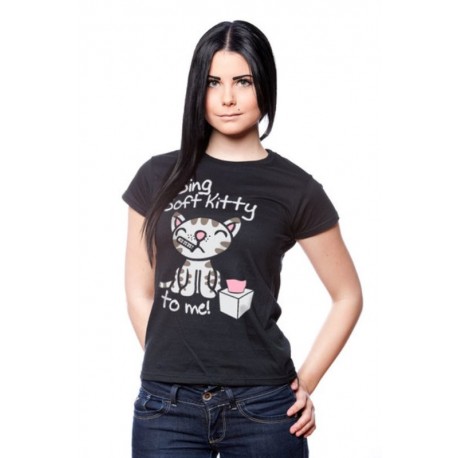 T-shirt Big Bang Theory Sing soft Kitty to me maglia donna ufficiale by Hybris