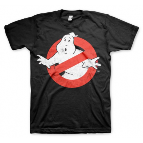 T-shirt Ghostbusters Logo Slimer si illumina al buio maglia Uomo ufficiale film