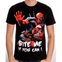 T-shirt Deadpool Bite me if you can! Marvel maglia Uomo ufficiale