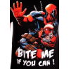 T-Shirt Deadpool bloody attack Marvel maglia Uomo ufficiale by Timecity