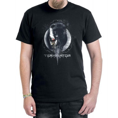 T-shirt The Terminator Genisys Badge Endoskeleton man