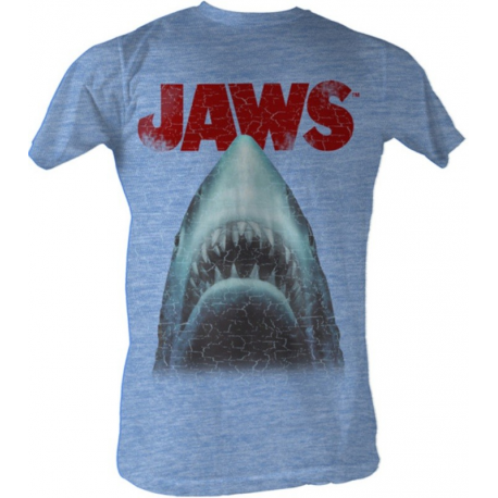 T-shirt Jaws movie poster film Lo Squalo 1975 di Spielberg maglia Uomo ufficiale
