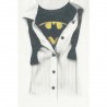 T-shirt Batman logo blouse fake tie maglia Donna ufficiale Timecity