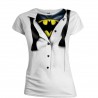 T-shirt Batman logo blouse fake tie maglia Donna ufficiale Timecity