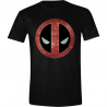 T-shirt Deadpool Foil face Logo maglia Uomo Men ufficiale Marvel