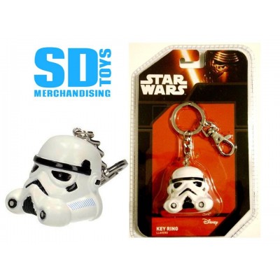 Portachiavi Star Wars Stormtrooper Helmet PVC Keychain SD TOYS