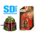 Star Wars Boba Fett Helmet 3D PVC Keychain SD Toys