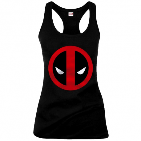 Canottiera Deadpool angry face Logo Women Tank top donna Marvel