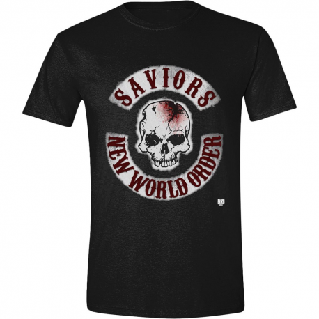 T-shirt The Walking Dead Saviors New World Order Skull maglia Uomo