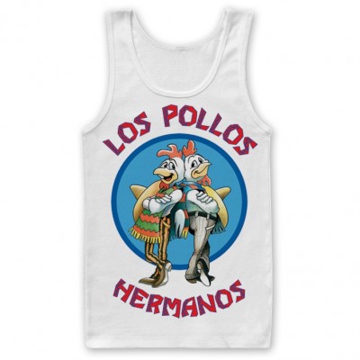 Canottiera Breaking Bad Los Pollos Hermanos Tank Top Uomo ufficiale Hybris