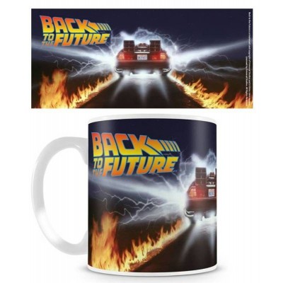 Tazza in ceramica Back To The Future - Delorean Fire Tracks Mug