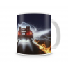 Tazza in ceramica Back To The Future - Delorean Fire Tracks Mug