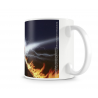 Tazza in ceramica Back To The Future - Delorean Fire Tracks Mug