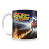 Tazza in ceramica Back To The Future - Delorean Fire Tracks Mug