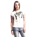 T-shirt Batman logo blouse fake tie maglia Donna ufficiale DC Comics