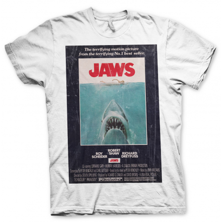T-shirt Jaws Lo Squalo Vintage Original Poster Uomo