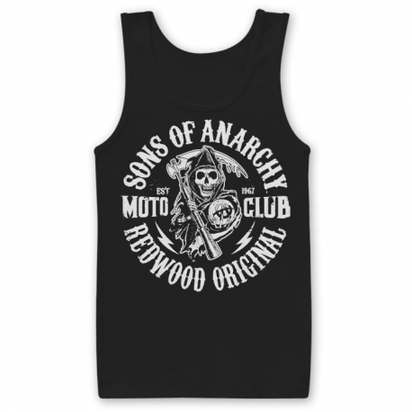 Sons of Anarchy SOA Redwood original Moto Club Tank Top Uomo Hybris