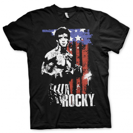 T-Shirt Rocky Balboa American Flag