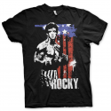 T-Shirt Rocky Balboa American Flag maglia uomo Hybris