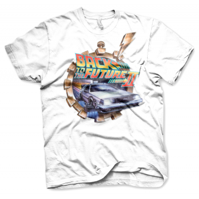 T-shirt Back To The Future Part II vintage Delorean Time machine 
