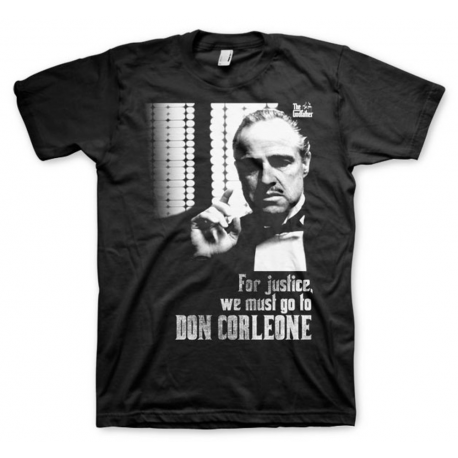 T-shirt Il Padrino For Justice go to Don Corleone The Godfather maglia Uomo