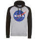 Felpa con cappuccio NASA Insignia Logotype Baseball Hoodie Uomo