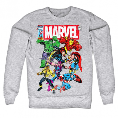 Felpa Marvel Comics Team-Up Heroes supereroi Sweatshirt maglione Uomo Hybris