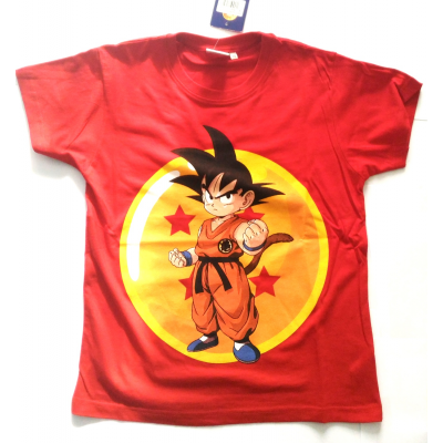 T-shirt Dragon Ball Z Son Goku maglia red Child 