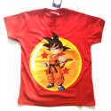 T-shirt Dragon Ball Z Son Goku maglia red Child ufficiale Comic Studio