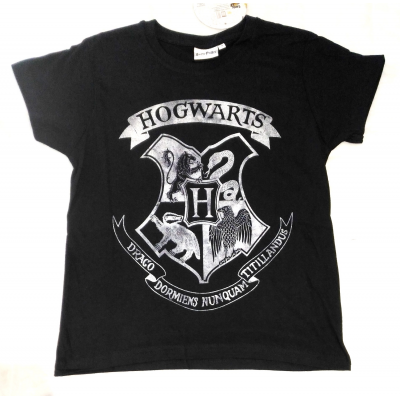 T-shirt Harry Potter - Hogwarts Crest maglia black Child ufficiale Comic Studio