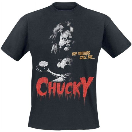 T-shirt Child's Play Chucky My Friends Call Me maglia Uomo ufficiale