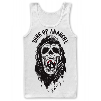 Canottiera Sons Of Anarchy Draft Skull white Tank Top