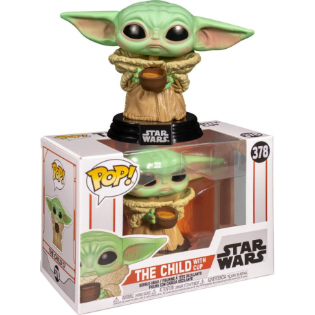 Star Wars The Mandalorian The Child with Cup Pop! Funko