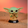 Star Wars Mandalorian The Child Baby Yoda with Frog Pop! Funko