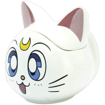 Tazza con coperchio Sailor Moon gatto Artemis cat 3D Shaped Mug ABYstyle