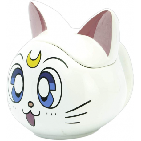 Tazza con coperchio Sailor Moon gatto Artemis cat 3D Shaped Mug ABYstyle