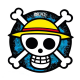 Mouse Pad One Piece Straw Hat crew Skull map 21x21 cm ABYstyle