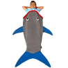 Coperta in Pile Squalo Shark Blanket super soft bambino 60x142 cm Blankie Tails
