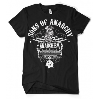 T-shirt Sons Of Anarchy - Anarchism Ideology maglia Uomo ufficiale Hybris