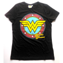 T-shirt DC Comics Wonder Woman Original Logo superhero maglia Donna ufficiale