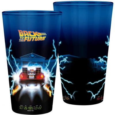 Bicchiere in vetro Back To The Future Delorean Large Glass XXL 400ml ABYstyle
