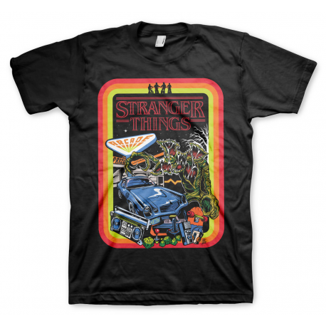 T-shirt Stranger Things Retro Poster maglia Uomo ufficiale Hybris