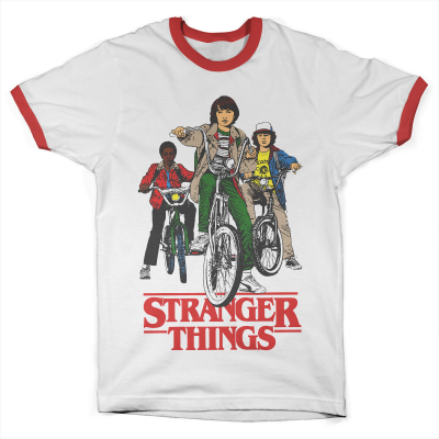 T-shirt Stranger Things Bikes Ringer Tee maglia Uomo ufficiale Hybris