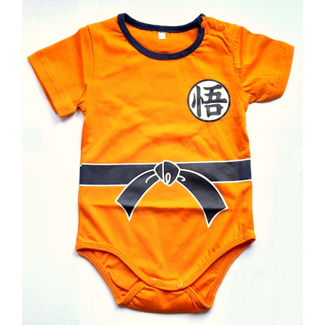 Baby Body bimbo Dragon Ball Z Goku logo orange Infant snapsuit