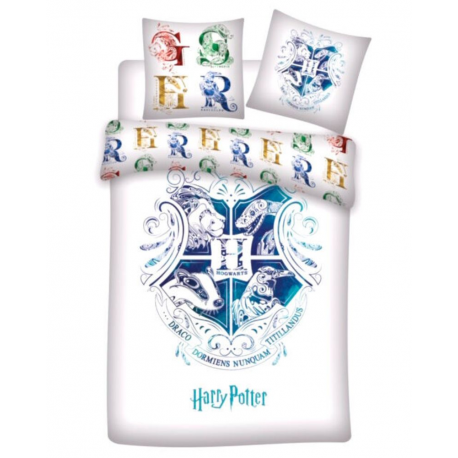 Copripiumino in microfibra Harry Potter Hogwarts duvet cover bed 90cm 140x200cmB