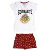 Pigiama Harry Potter Hogwarts cotton girl pajamas ufficiale bianco