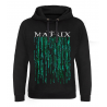 Felpa con cappuccio The Matrix rain code codice binario Hoodie Uomo Hybris