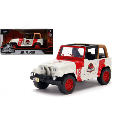 Jeep Wrangler Jurassic Park 1:32 Diecast Metal Model Hollywood Rides Jada Toys