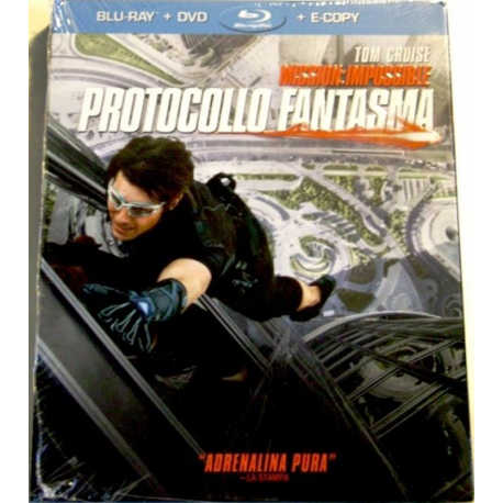 Blu-ray Mission Impossible Protocollo fantasma con Tom Cruise Nuovo