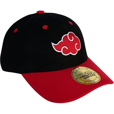 Cappello Naruto Shippuden Akatsuki cloud logo Black & Red Cap Hat ABYstyle